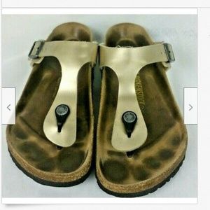 SOLD Birkenstock Gizeh Washed Electric Metallic